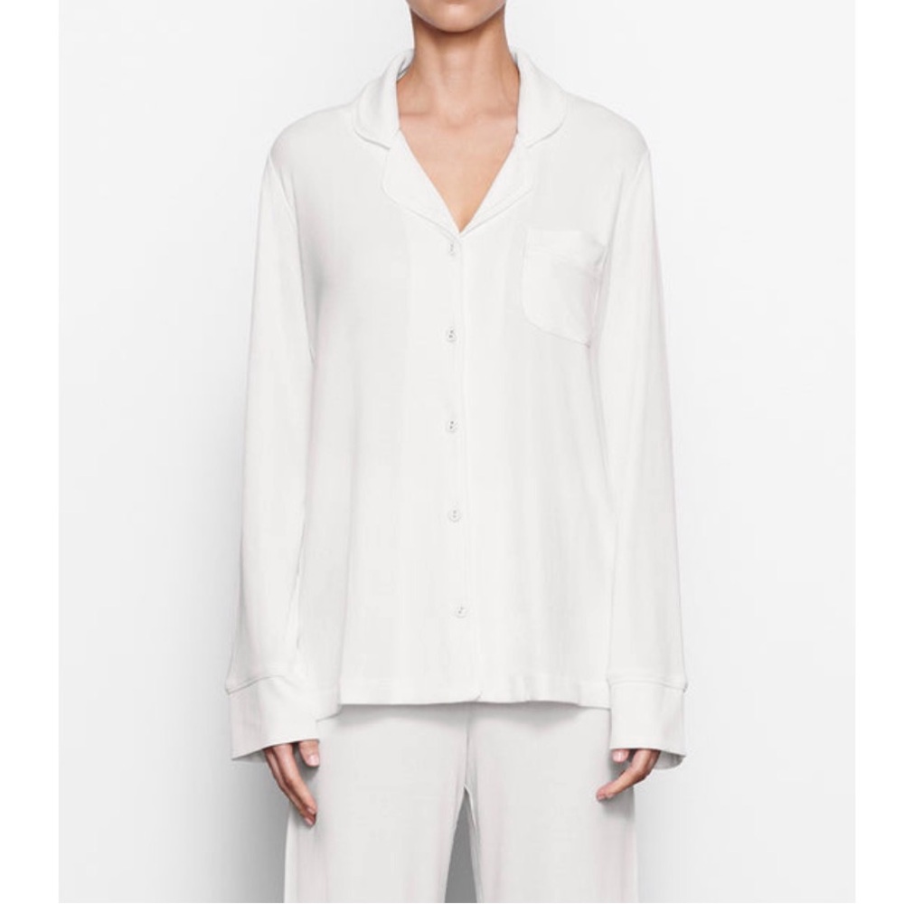 SKIMS Soft Lounge Long Sleeve Sleep Top | Marble 🤍 S
